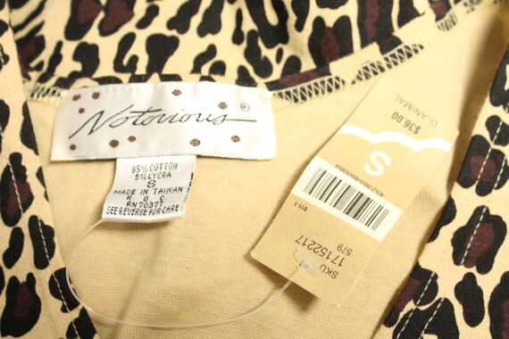 90's Leopard Print Mini Dress Small S - image 5