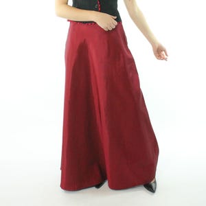 90&#39;s Red Cocktail Skirt Medium M