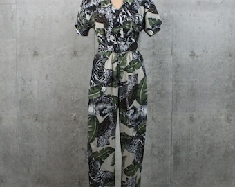 Vintage 80er Jahre Safari Jumpsuit Medium Hose