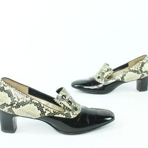 60s Snakeskin Pumps 7.5 image 1