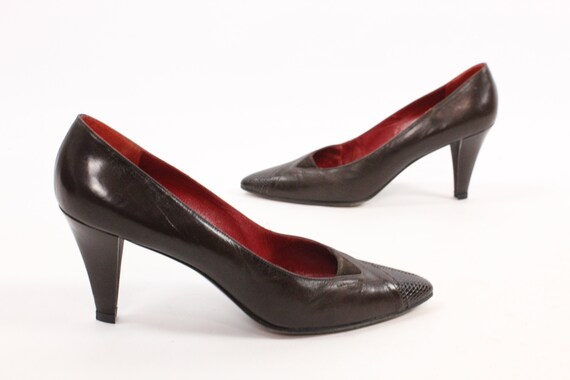 ysl leather pumps