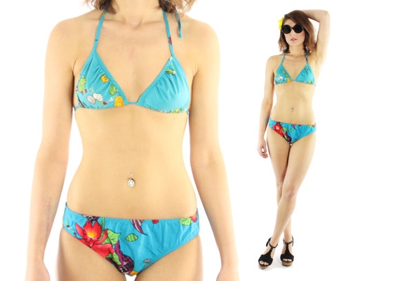 80's String Bikini Small S - image 1