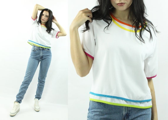 90's Short Sleeve Blouse Vintage Medium M - image 1