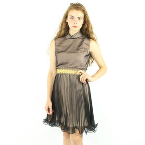 60&#39;s Sleeveless Party Dress Small S
