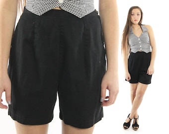 60's Black Shorts Medium M