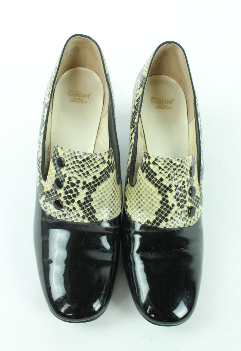 60s Snakeskin Pumps 7.5 image 6