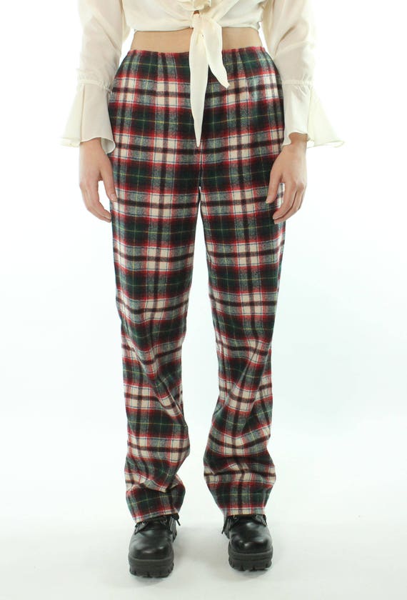 70's Pendleton Plaid Pants Medium M - image 3