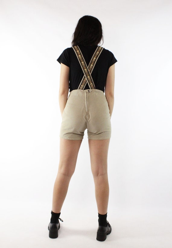 60's Tan Shorts Romper Small S - image 5