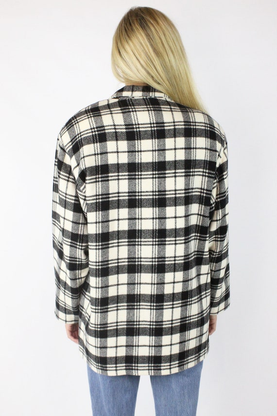 90's Plaid Blazer Jacket Large L XL X-Large - image 5