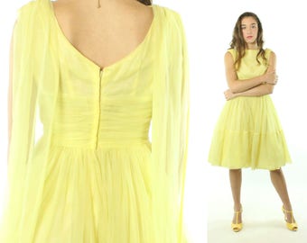 50's Yellow Prom Dress