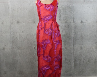 Vintage 60's Hawaiian Jumpsuit Sarong Medium M
