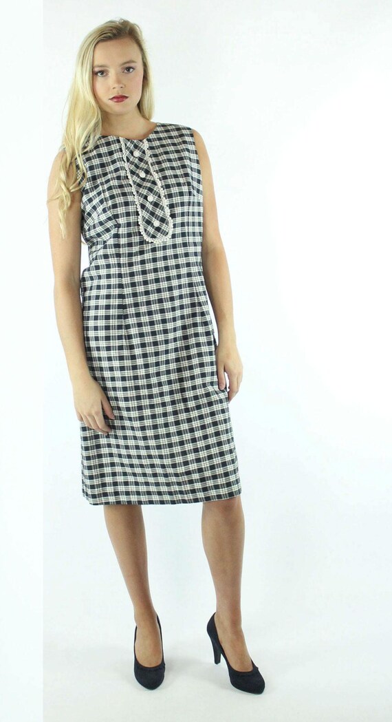60's Plaid Dress Large L - image 2