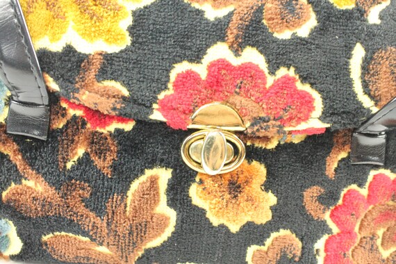 60's Chenille Carpet Bag - image 5