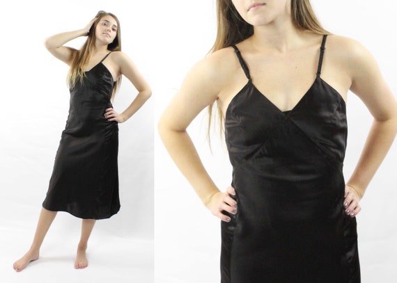 40's Liquid Satin Slip Vintage 1940's Small S
