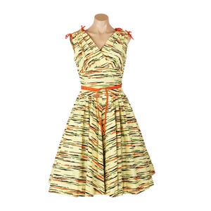 Vintage 50&#39;s Full Skirt Dress Medium M