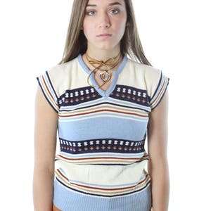 70er Jahre Hippie Pullover Small S