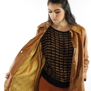 70&#39;s LANVIN Vinyl Trench Coat Small S