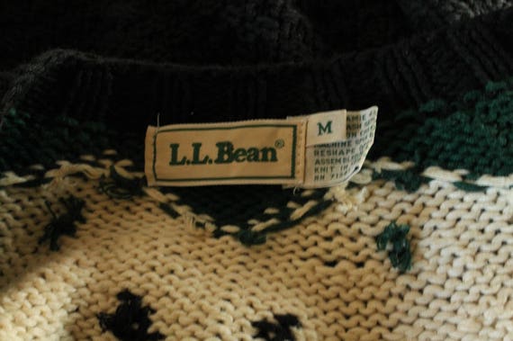 90's LL Bean Cardigan Sweater Medium M - image 7