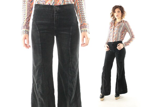 vintage 70's hip hugger bell bottom jeans