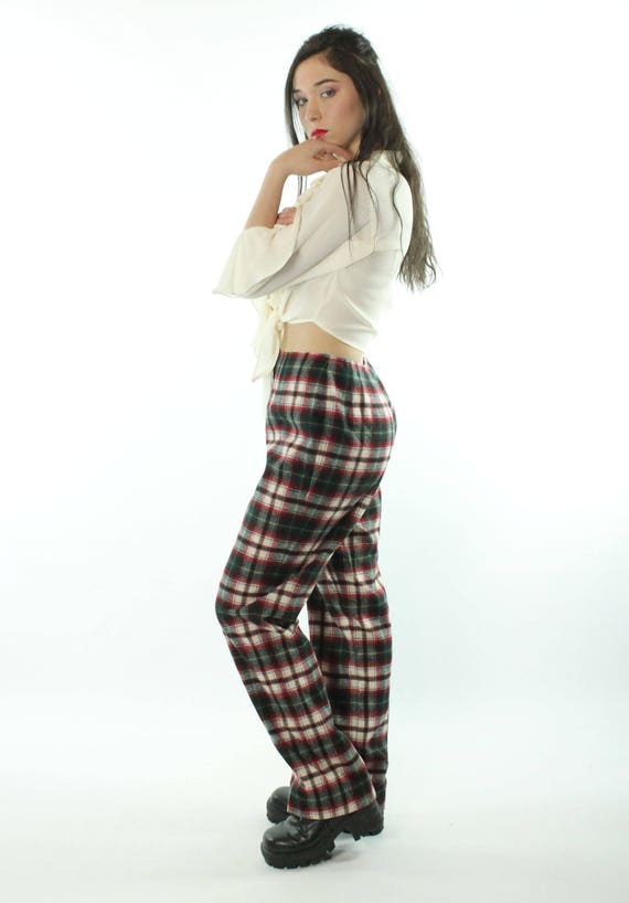 70's Pendleton Plaid Pants Medium M - image 6