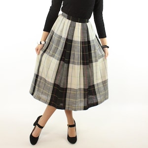 80&#39;s Plaid Skirt XS S-Small