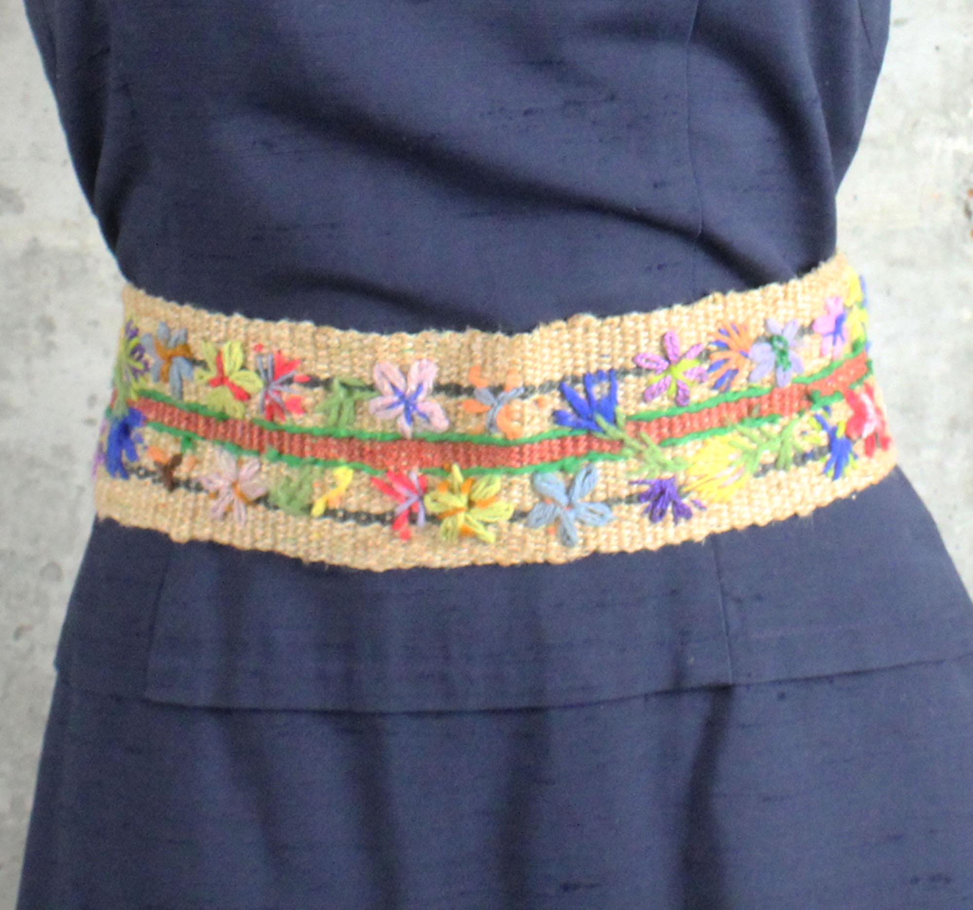 70s Embroidered Belt - Etsy display picture 3