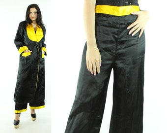 70's Asian Robe Pants Set Large L NOS