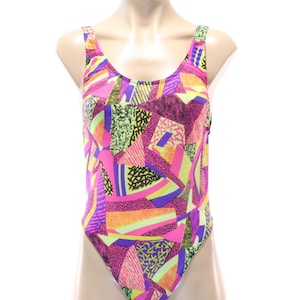 Vintage 80&#39;s Tan Through Swimsuit Medium M Large L