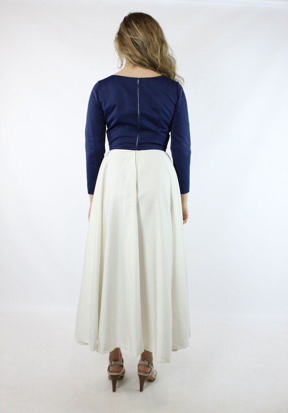 70's Long Sleeve Maxi Dress Medium - image 6