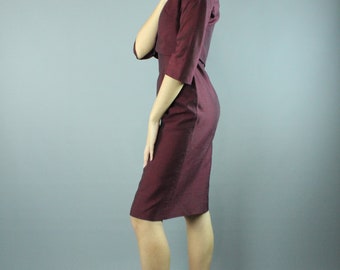 burgundy silk slip dress Rafaila Mini Slip Dress in Satin Burgundy main image 0