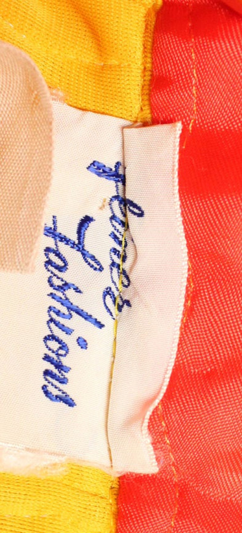 60/'s 70/'s Striped Satin Maxi Skirt Vintage 1960/'s 1970/'s Small S
