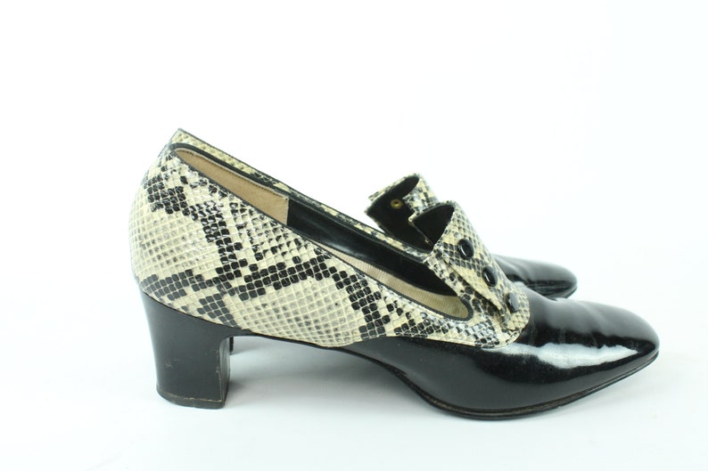 60s Snakeskin Pumps 7.5 image 3