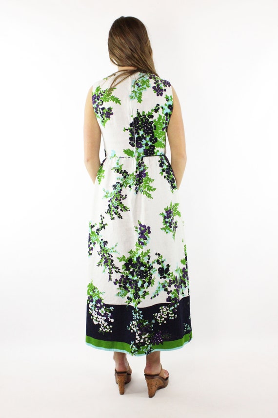 70's Floral Maxi Dress - image 5