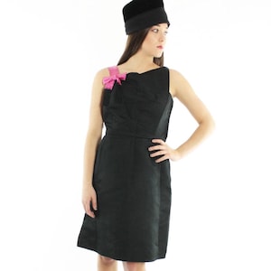 60&#39;s Black Party Dress Small S