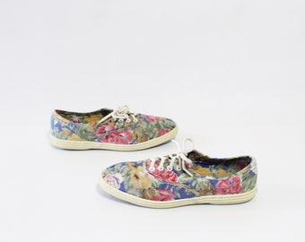 80's Floral Sneakers 7