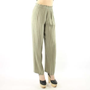 90&#39;s Striped Trousers Medium M