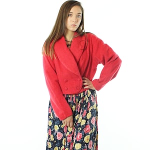 80&#39;s Cropped Blazer Large L