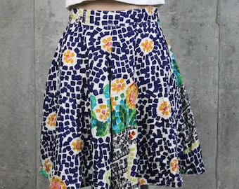 90's Culotte Shorts Mini Skirt Small S