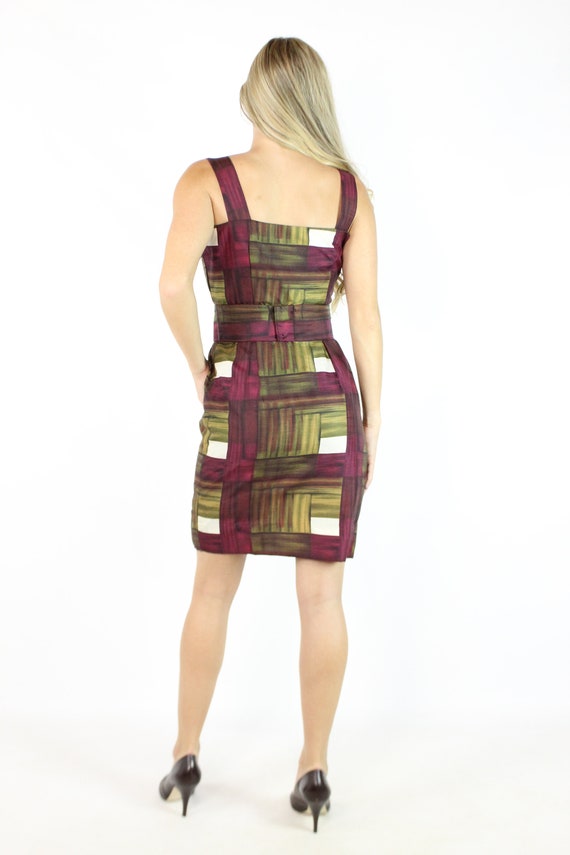 60's Abstract Dress Small S - image 4