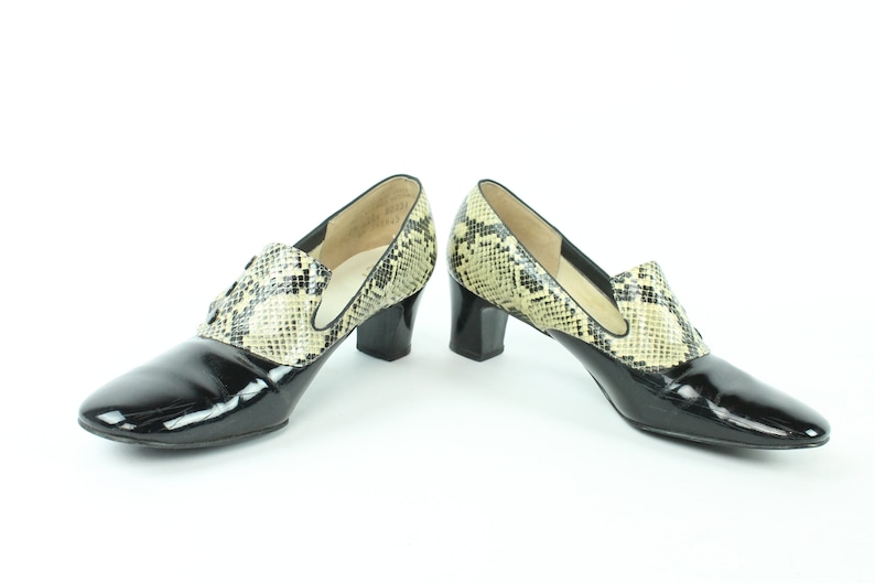 60s Snakeskin Pumps 7.5 image 5