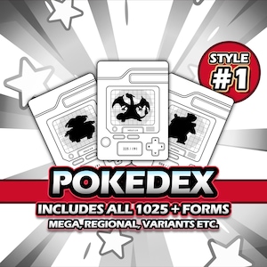National Dex Printable Binder Placeholders (Style 1) + Checklist