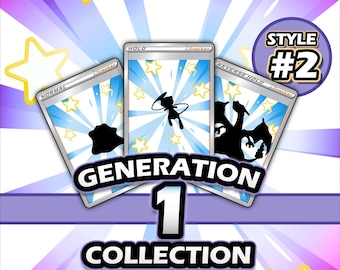 Generation 1 Printable Binder Placeholders (Style 2) + Checklists