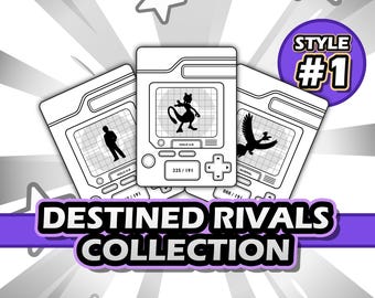 Marcadores de posición imprimibles de Destined Rivals (Estilo 1) + Listas de verificación