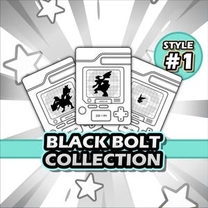 Black Bolt Printable Binder Placeholders (Style 1) + Checklists