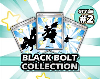 Segnaposto per raccoglitori stampabili Black Bolt (stile 2) + checklist