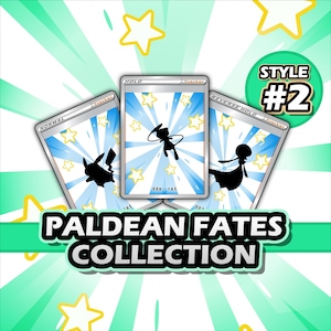 Paldean Fates Printable Binder Placeholders (Style 2) + Checklists