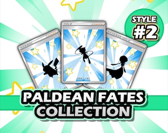 Paldean Fates Printable Binder Placeholders (Style 2) + Checklists