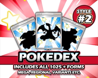 ポケモン全国図鑑1025：印刷可能なバインダーページとプレースホルダー