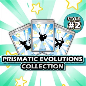 Prismatic Evolutions Printable Binder Placeholders (Style 2) + Checklists