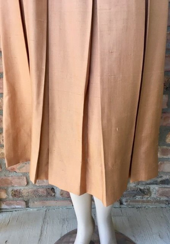 Vintage 1950s Sloat New York Pure Silk Pleated Sk… - image 3